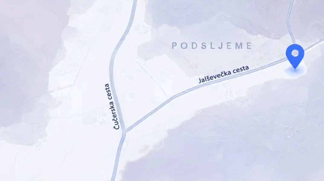 Map of the Velim office location, Jalševečka cesta 40, Zagreb